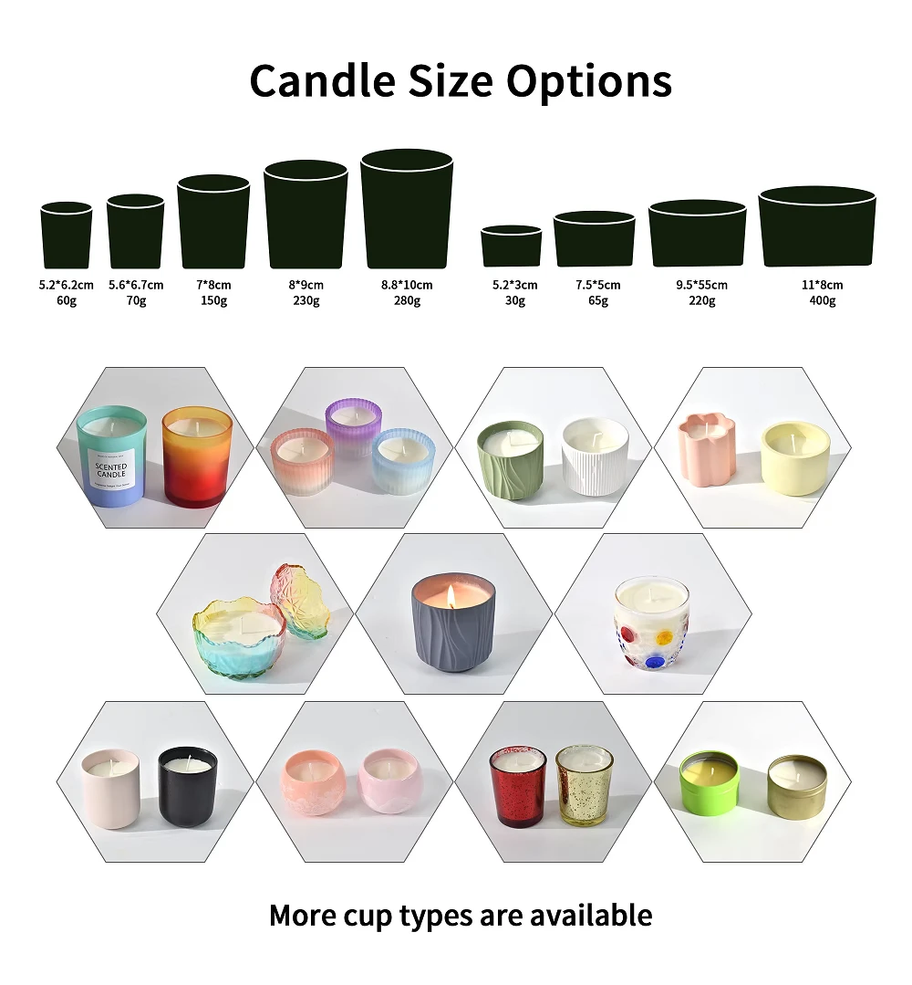 custom size of scented candle